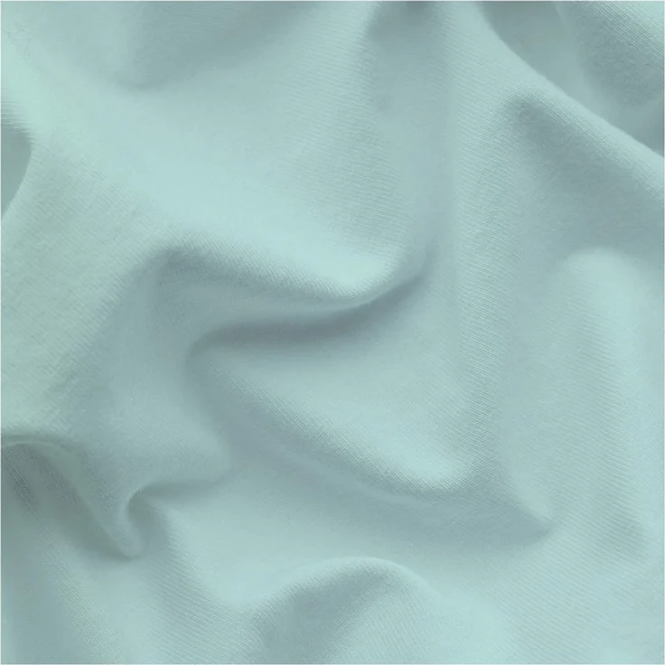 Schlafgut Spannbettlaken PREMIUM Mako-Zwirn-Jersey, 220 g/m², 95% Bio-Baumwolle, 5% Elasthan, Mako-Zwirn-Jersey, Gummizug: rundum, (1 Stück), Bettlaken bis 30 cm Höhe, PREMIUM-Qualität langlebig, perfekter Sitz – Bild 2
