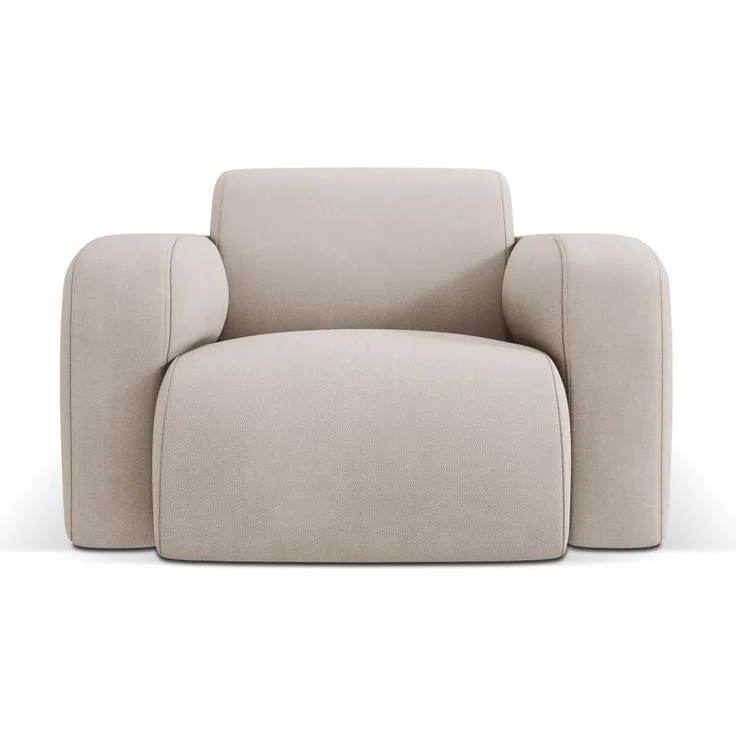Micadoni Sessel Molino Strukturierter Stoff Beige – Bild 1