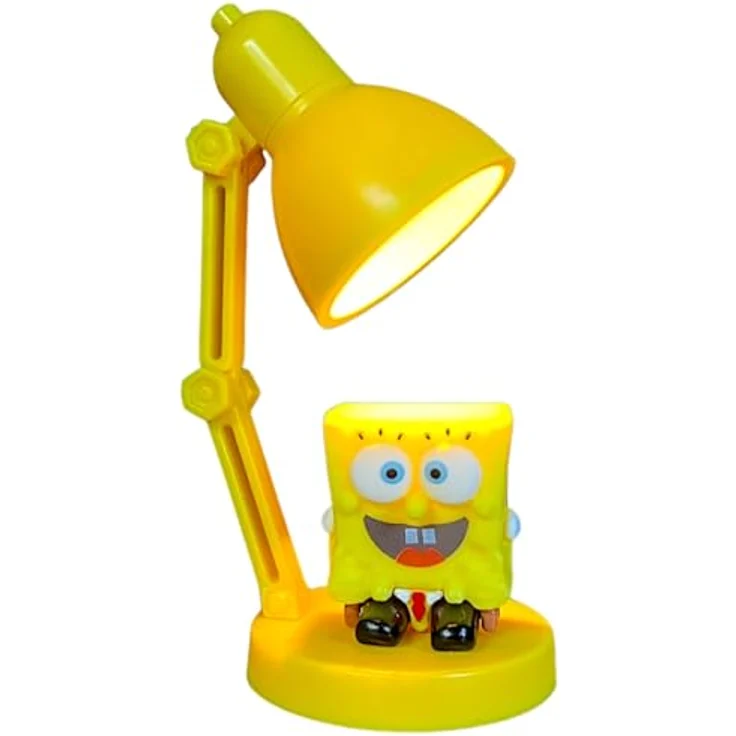 Blue Sky Studios Spongebob Schwammkopf Mini Lampe, LED Nachtlicht mit aufsteckbarer Sammelfigur, batteriebetrieben – Bild 4