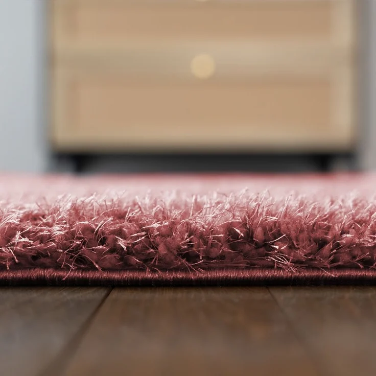 HOME DELUXE Hochflor Teppich SOFI - 110 x 60 cm Altrosa – Bild 3
