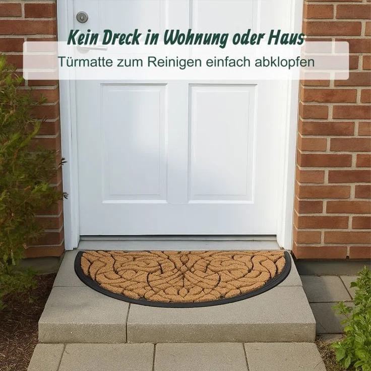 Halbrunde Fußmatte Ornament 10051277 – Bild 3