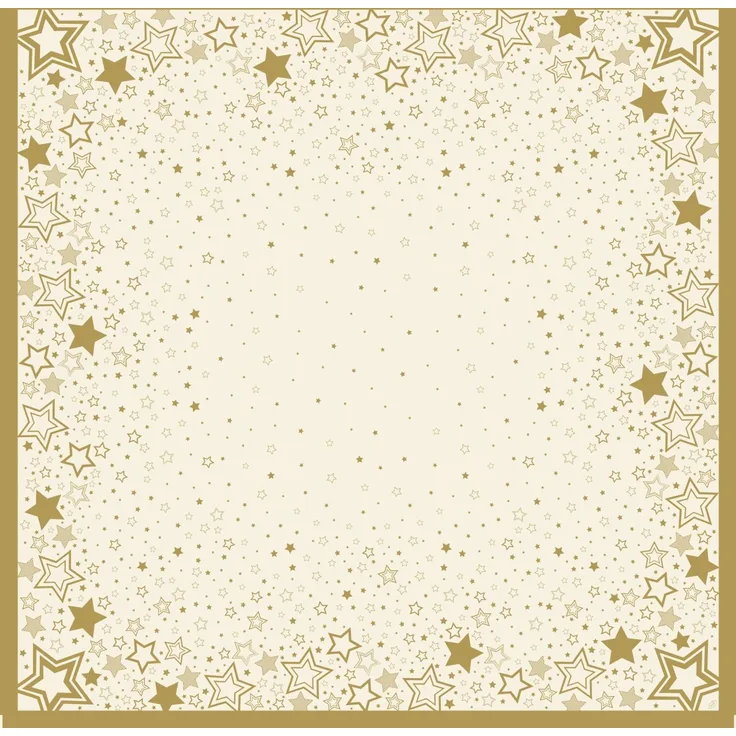 Duni Mitteldecke holiday star cream 84x84 cm