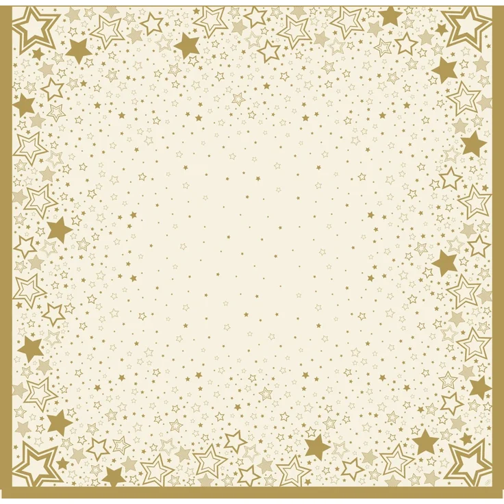 Duni Mitteldecke holiday star cream 84x84 cm