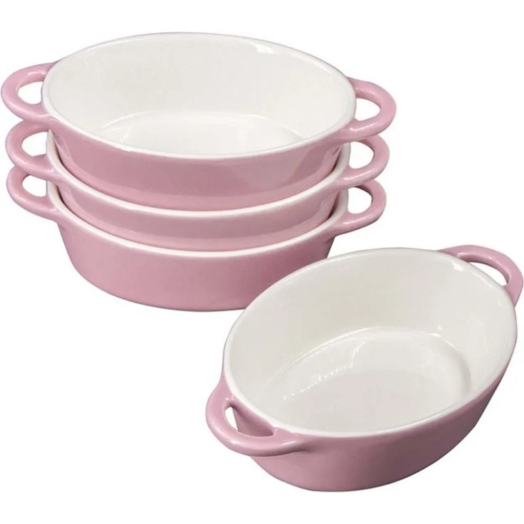 KVOTA Auflaufform 4-er Set oval 300ml MINI je 1 Portion, Keramik, Hochwertige Keramik – Bild 2