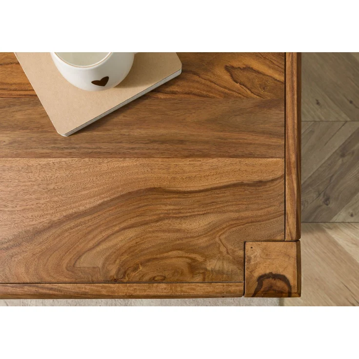 Couchtisch Sheesham 120x60x40 braun lackiert ANCONA #101 – Bild 5