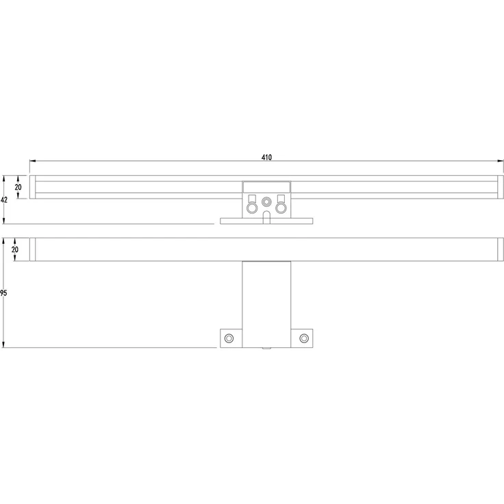 kalb LED Spiegelleuchte Sandro LED Spiegelleuchte Badleuchte Spiegellampe 410mm, neutralweiß – Bild 3