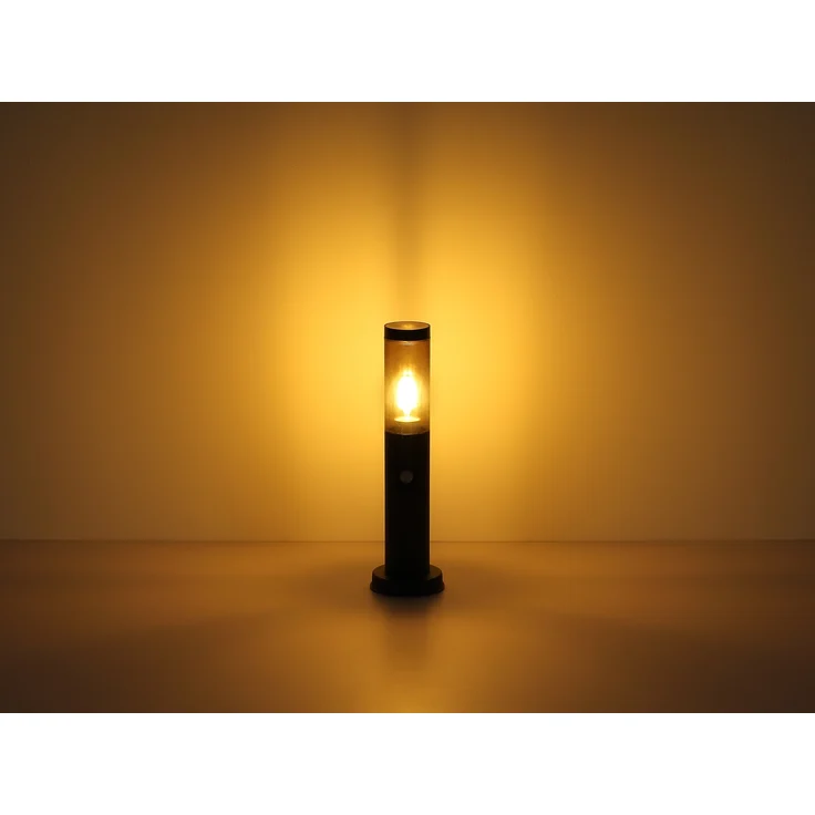 LED Sockelleuchte in Anthrazit & Rauch mit Bewegungsmelder, Höhe 45cm – Bild 6