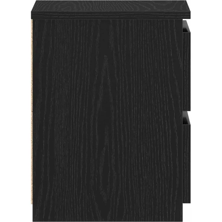 vidaXL Nachttisch Schwarz Eichen-Optik 30 x 30 x 40 cm Holzwerkstoff 861988 – Bild 6