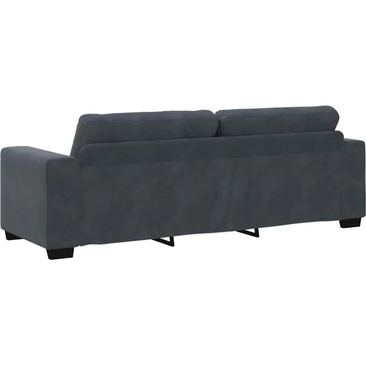 vidaXL 3-Sitzer-Sofa Dunkelgrau 220x78x80 cm Samt 4105135 – Bild 6