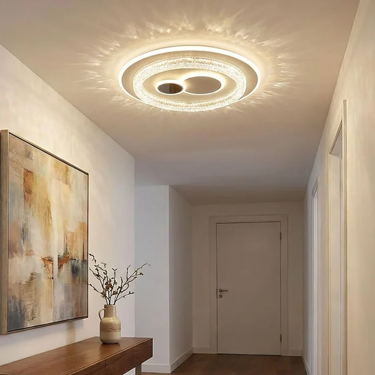 LED Deckenleuchte, Metall, Weiß, CCT, Memory, Farbwechsel, Ø 49,5 cm – Bild 2
