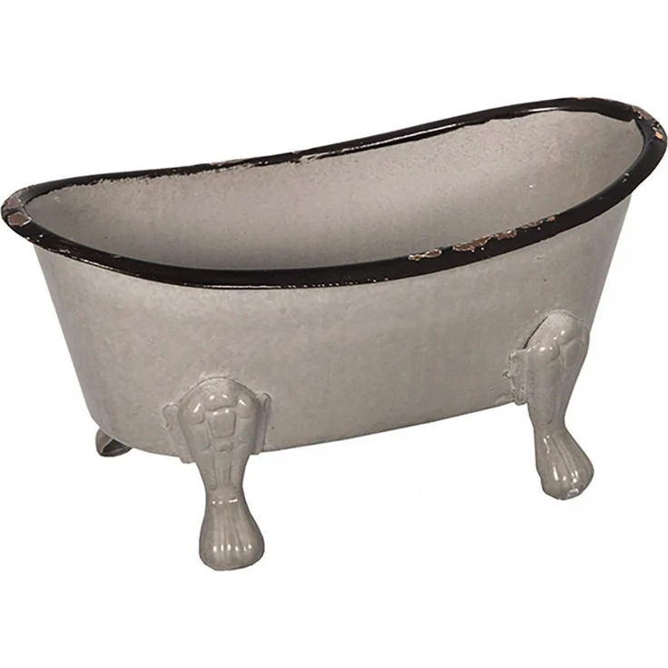 Antic Line Badewanne Seifenschale Grau aus Stein SEB16208