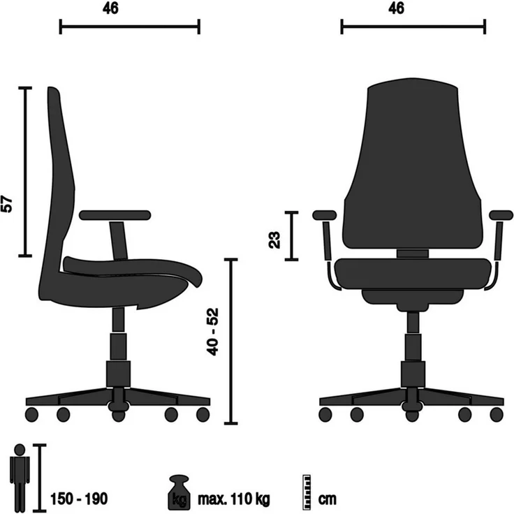 TOPSTAR Drehstuhl Profi Bürostuhl CALIFORNIA 25 HD Kunstleder (1 St), Ergonomischer Chefsessel, Schreibtischstuhl höhenverstellbar – Bild 1