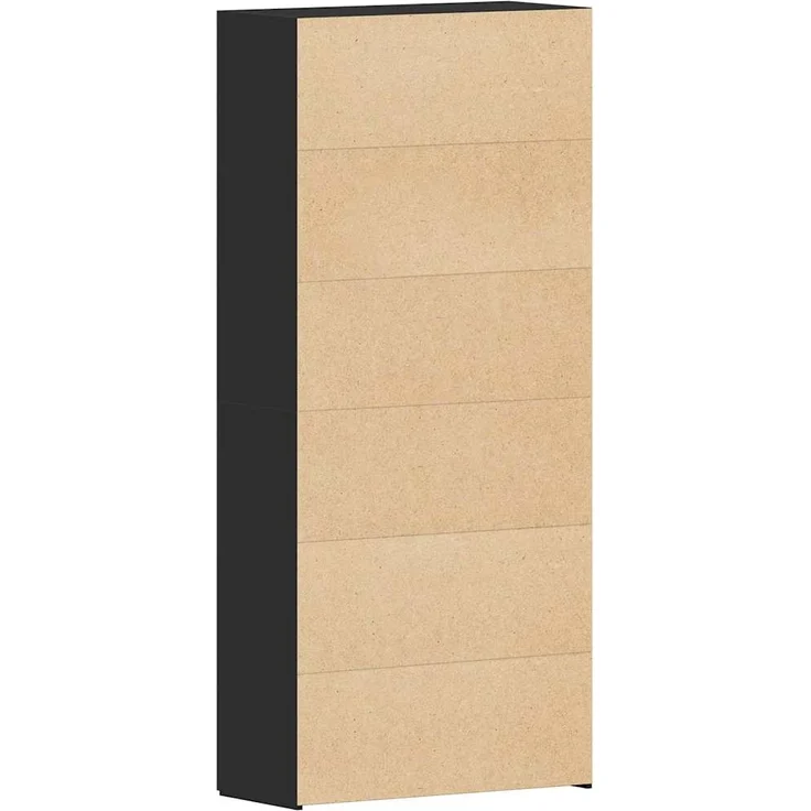 vidaXL Schuhschrank mit Regal Schwarz 80 x 35,5 x 180 cm Holzwerkstoff 3333837 – Bild 7