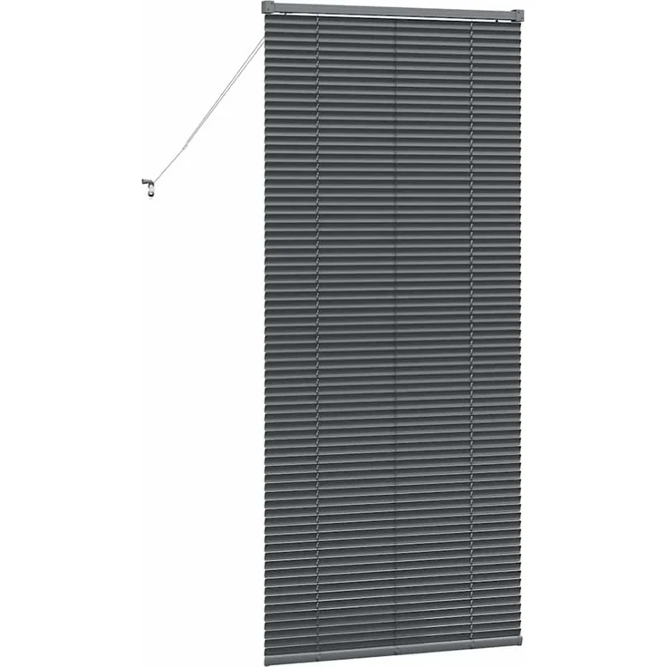 vidaXL Venezianische Jalousie Dunkelgrau 175 x 80 cm 25 mm Aluminium 42006068 – Bild 7