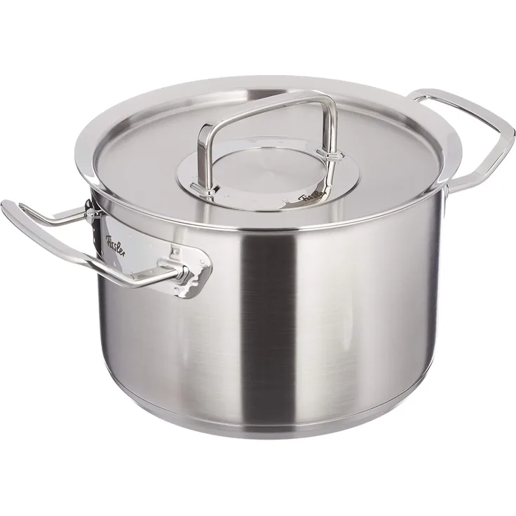 Fissler pure-profi collection hoher Kochtopf mit Metalldeckel 20 cm Ø 4,0 L
