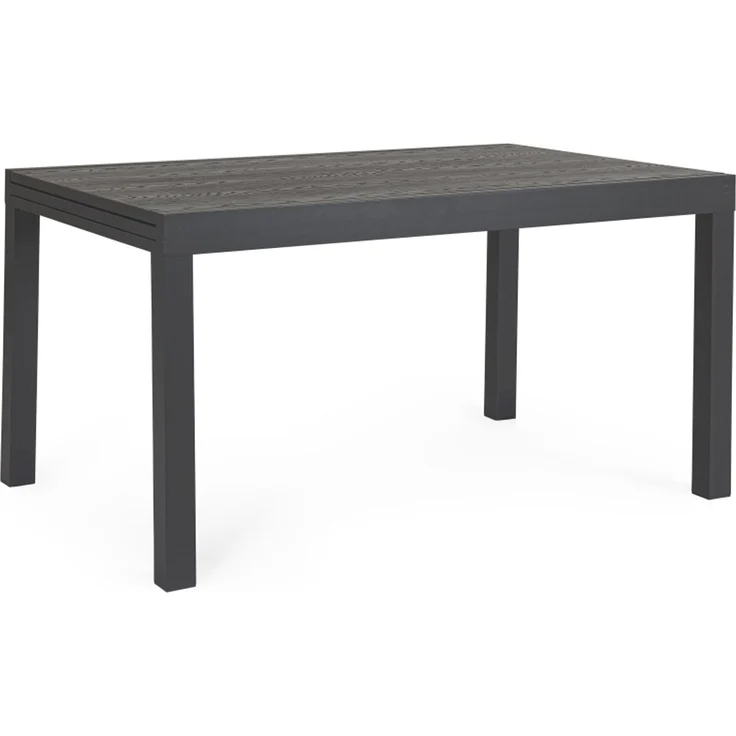 Gartenesstisch Cliv aus Aluminium, modern und ausziehbar, Anthrazit, für 6–8 Personen – Bild 1