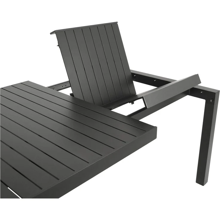 DEGAMO LAGOS XL Garten-Ausziehtisch, Aluminium, anthrazit,195/255x120cm – Bild 2