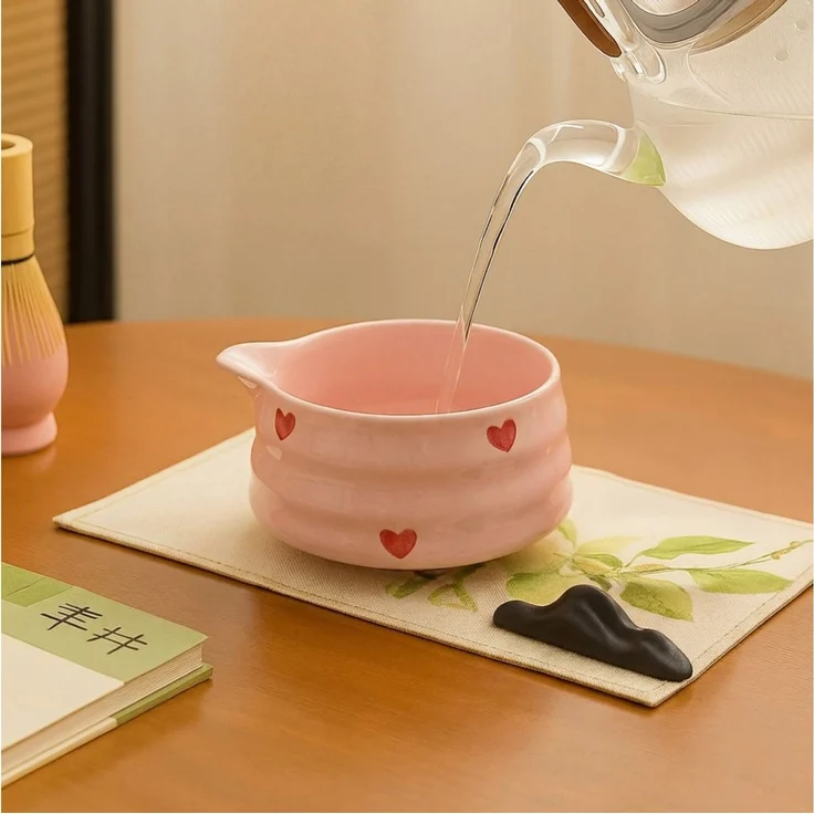 Roxlin Teeservice Roxlin Matcha Set (7-teilig) Keramik, Bambus-Besen, Schale & Zubehör – Bild 4