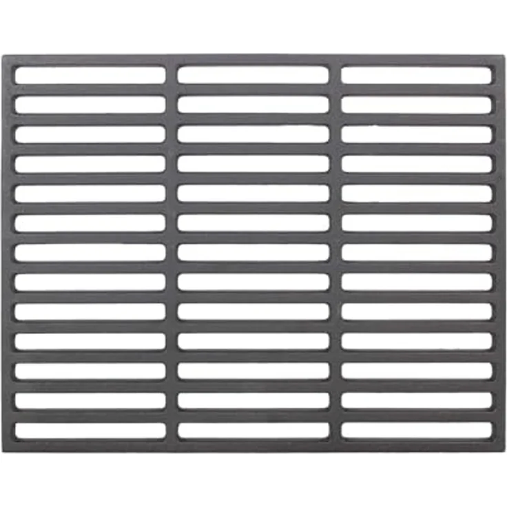 Grillrost 38x29cm rechteckig emailliert Rost Grillgitter Gusseisen Grillplatte – Bild 1