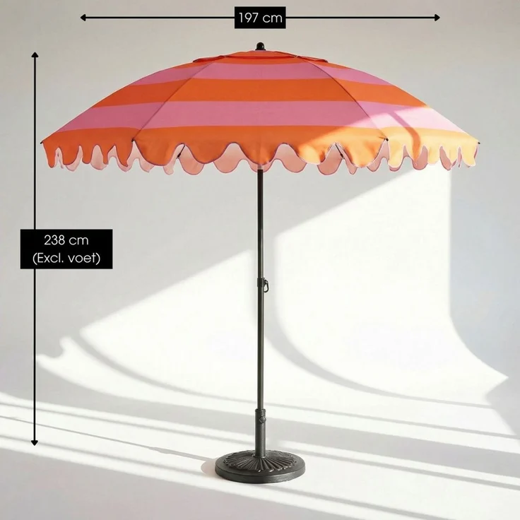 Mica Decorations Sonnenschirm Mica Decorations Neigbarer Sonnenschirm 238 x Ø197 cm – Bild 3