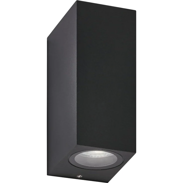 Fischer & Honsel 30569 LED Außenwandleuchte Emilio sandschwarz IP54 GU10 – Bild 1