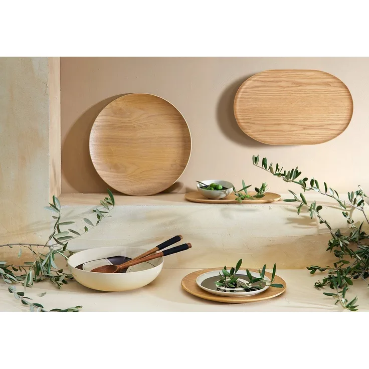 Asa Holztablett Wood Oval Braun (40x25 cm) 53823970