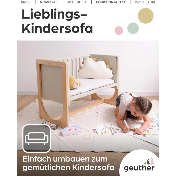 Geuther Beistellbett HATO Babybett in Natur, 4-in-1 – Bild 5