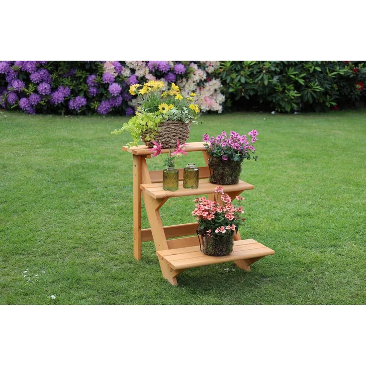 promadino Pflanzentreppe Blumentreppe klein, BxTxH: 50x60x56 cm – Bild 3