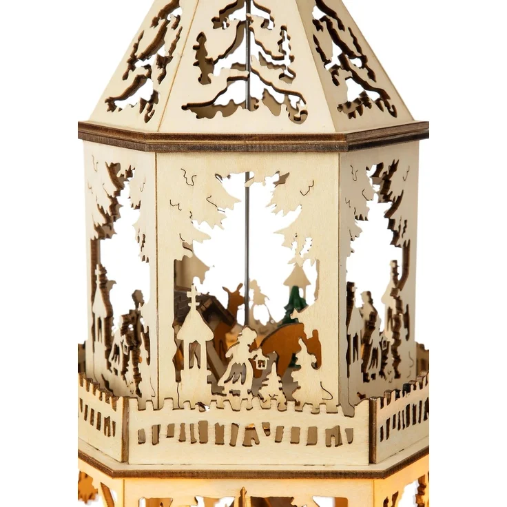 SIKORA Weihnachtspyramide P36 WINTERLANDSCHAFT XL Motor und elektrischer Beleuchtung H:44cm – Bild 6
