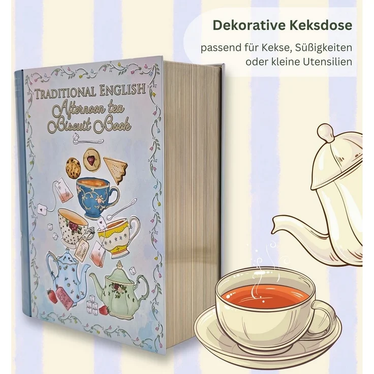 MediMuc Keksdose Große Buchdose Tea Book – Bild 2