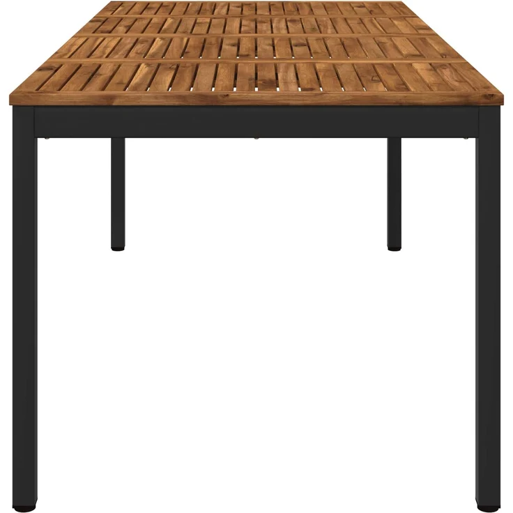 vidaXL Gartentisch NAARDEN Natürlich und Schwarz 147 x 88,5 x 75 cm 901322 – Bild 4