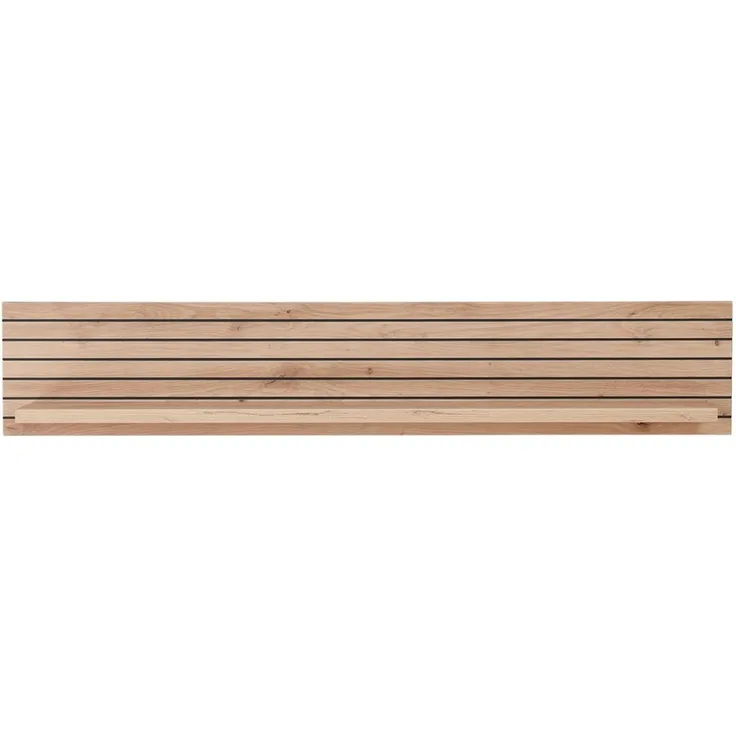 Lomadox Wandregal CUST-36, inkl. LED-Beleuchtung Artisan Eiche Rillenoptik, Breite 120 cm