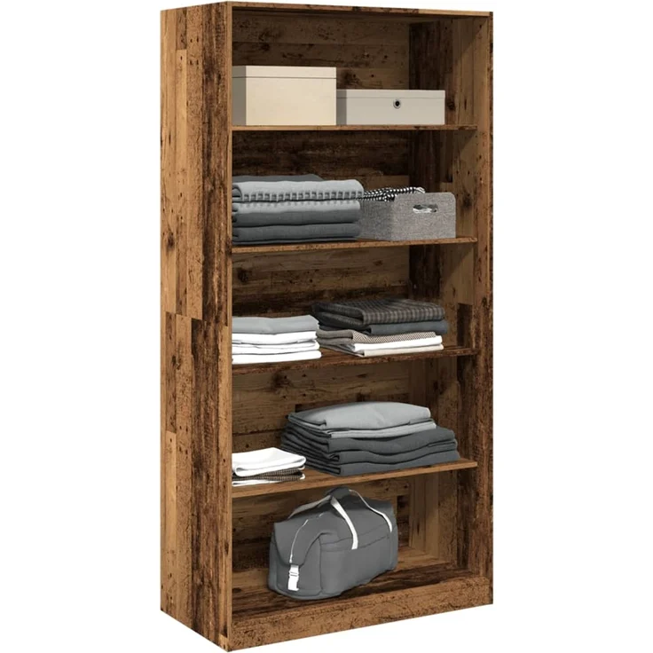 vidaXL Kleiderschrank Altholz-Optik 100x50x200 cm Holzwerkstoff 3307736 – Bild 3