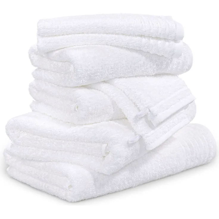 Möve Handtuch Set New Classic, Walkfrottier (8-St), Waschhandschuhen, Gäste-, Hand- und Duschtüchern, 100% Baumwolle
