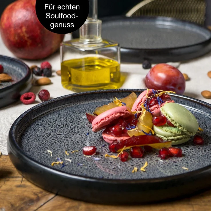 Moritz & Moritz SOLID 12tlg Geschirrset Anthrazit – Bild 5
