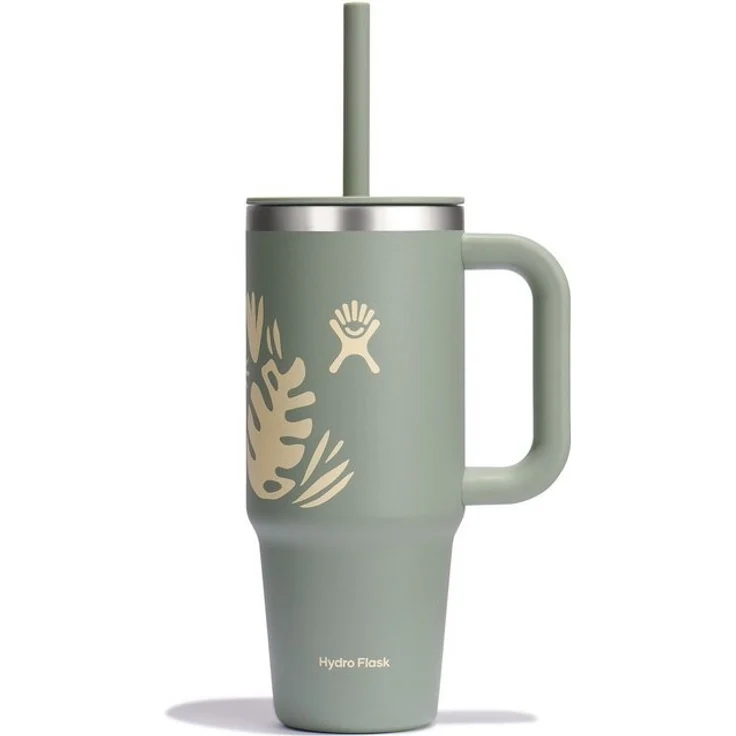 Hydro Flask Thermobecher All Around Travel Tumbler in den Größen 24 oz/ 32 oz / 40 oz, 1-tlg, Edelstahl, Thermo Cup mit Strohhalm – Bild 4