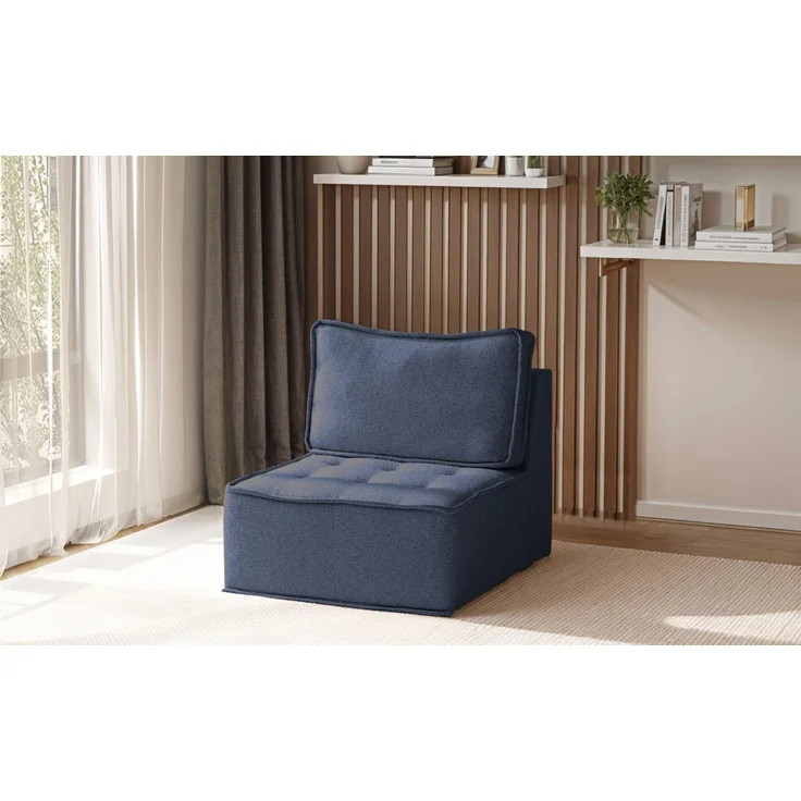 Sessel Designersessel SANDE XS Stoff Raven Blau – Bild 1