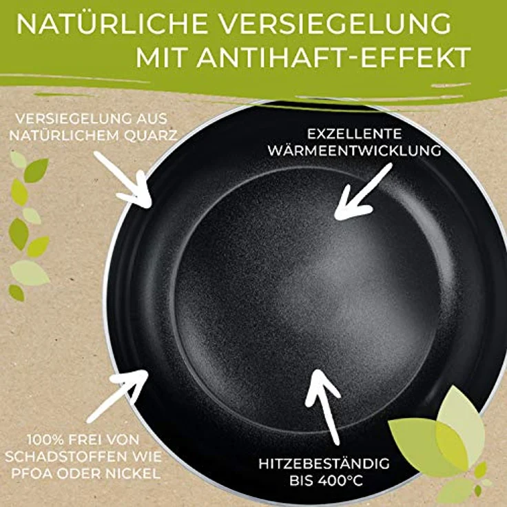 Berndes b. green Bratpfanne, Brat Pfanne, Stielpfanne, Induktion, Aluminium, Ø 30 cm, 0005440130 – Bild 6