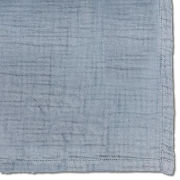 Sleezzz® Musselin Decke blau 150 x 200 cm – Bild 5