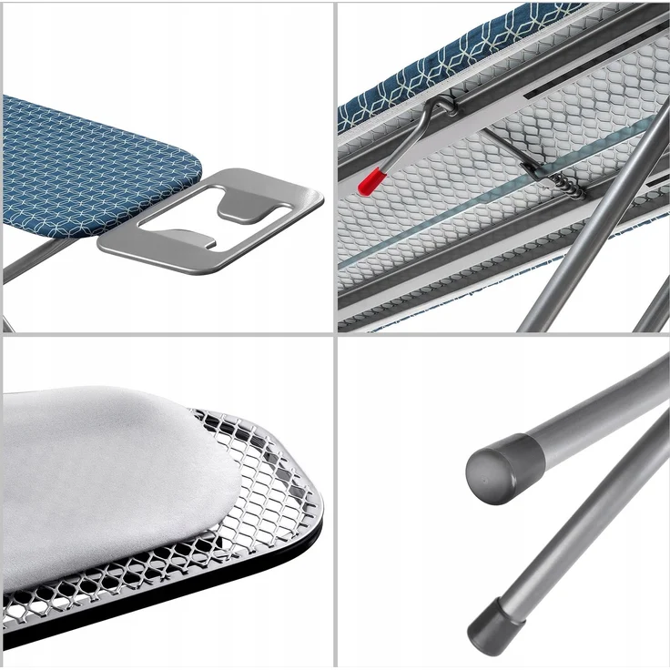 KADAX Bügelbrett 110x30cm klappbar mit Griff Standard-Bügeleisen – Bild 8