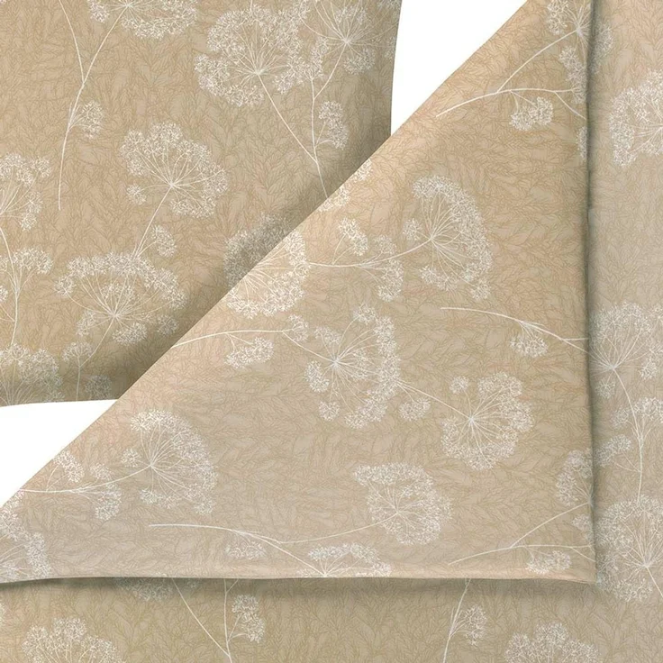 Estella Interlock Jersey Bettwäsche Anja 6345-180 sand Blumen 135x200 – Bild 4