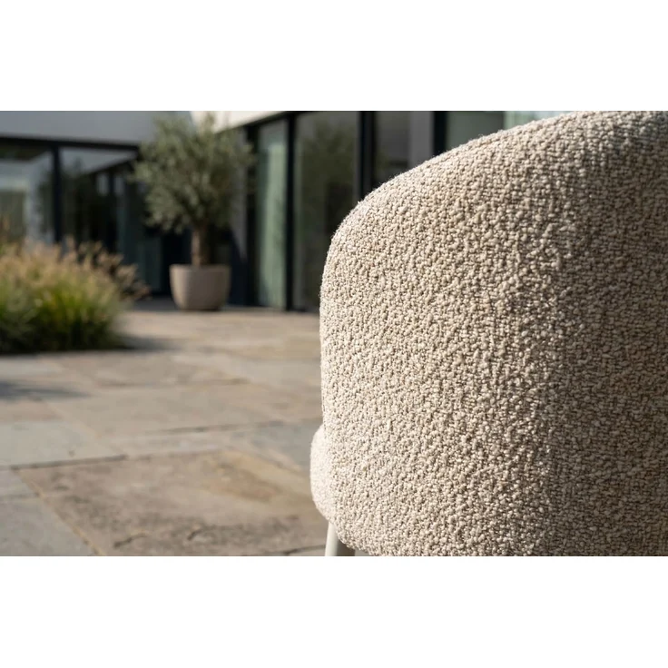 KAWOLA Gartenstuhl INDUS Outdoor Stoff cremefarben 77 x 62 x 56 cm – Bild 8
