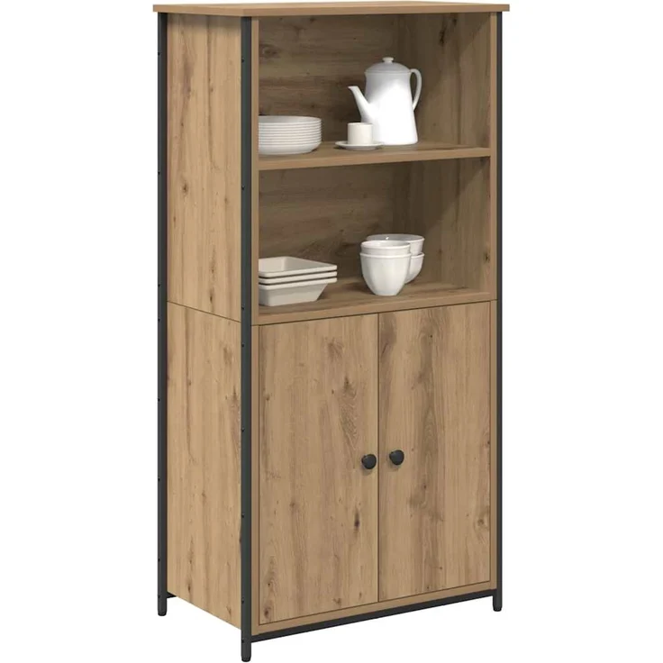 vidaXL Highboard Artisan-Eiche 62 x 36 x 121,5 cm Holzwerkstoff 882255 – Bild 2