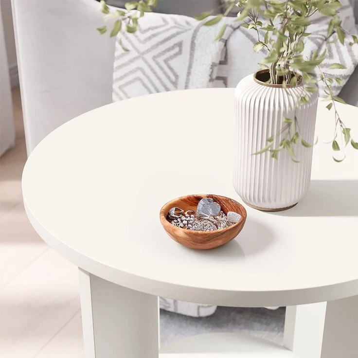 Couchtisch Vareo Weiß 40x40 cm Vicco – Bild 4