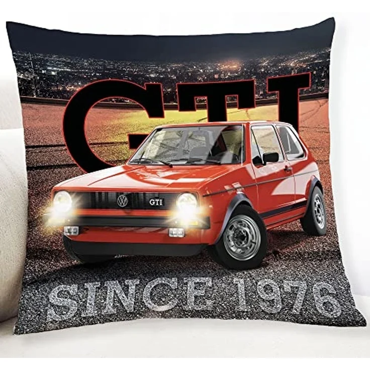 BERONAGE Dekokissen VW Volkswagen Golf GTI 40 x 40 cm Kissen passend zur Bettwäsche 088 – Bild 3