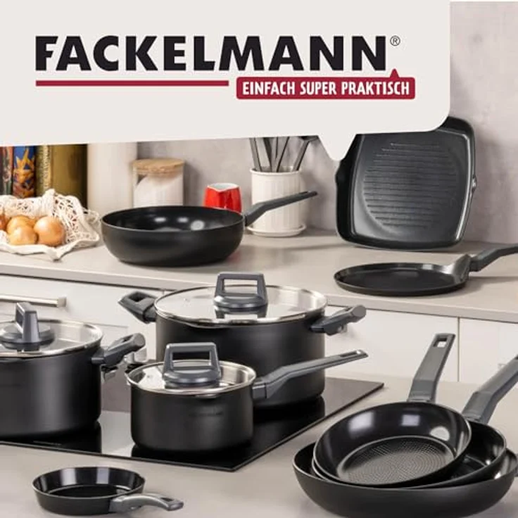 Fackelmann Kochtopf Statement 24cm – Topf mit keramische Beschichtung – Recyceltes Aluminium mit Antihaft-Beschichtung – PFAS-frei, Hitzebeständiger Griff, Für alle Herdarten inklusive Induktion – Bild 7