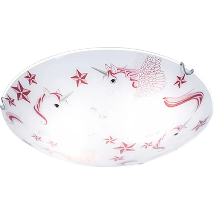 LED Kinder Deckenlampe, Einhorn, rosa-weiß, 40 cm, NATALIE – Bild 1