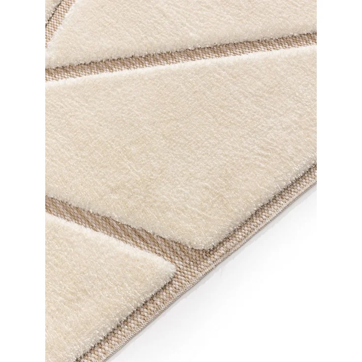 benuta Teppich Elvy, rechteckig, Höhe: 11 mm, Hochflor Teppich Wohnzimmer, Geometrische Muster, Flauschig, Modern – Bild 3