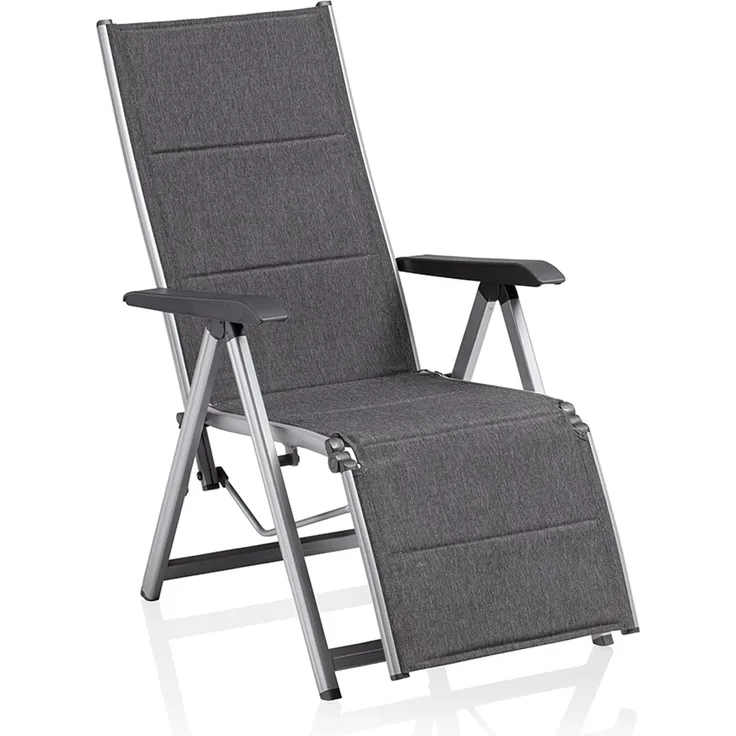 Kettler Relaxsessel Basic Plus padded silber/anthrazit Hochlehner 61x90x111 cm