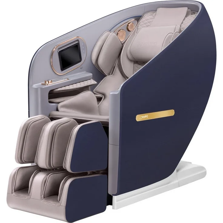 NAIPO Massagesessel 4D HIGH-END Massagestuhl, Aromatherapie, Wärmetherapie, 8-Zoll-Tablet-Steuerung